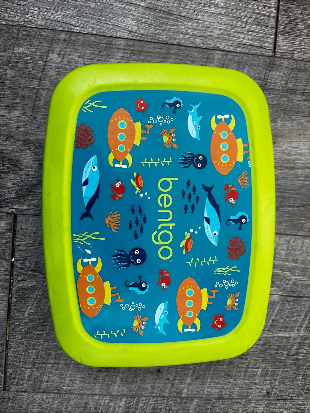 Bentgo Kids Green & Blue Ocean-Themed Lunch Box